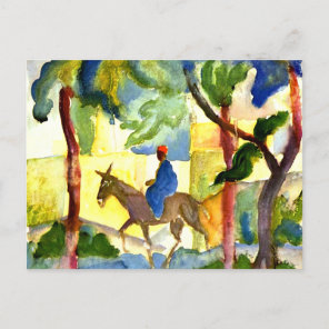 August Macke - Donkey Ride Postcard