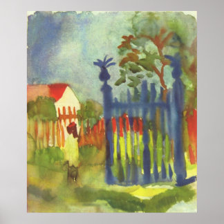 August Macke - Garden Gate 1914 Gartentor Poster