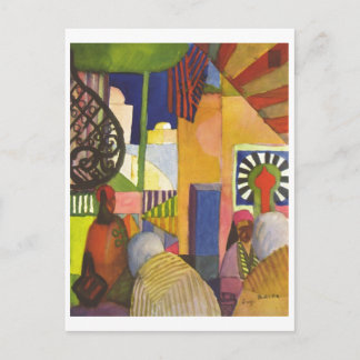 August Macke - Im Basar - 1914 In the Bazaar Postcard