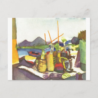 August Macke - Landscape with Hammamet 1914 Postcard