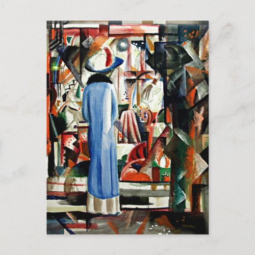 August Macke_ Large Well_Lit Shop Window Postcard