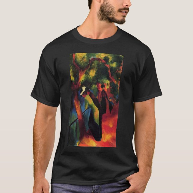 August Macke - Sonniger Weg - 1913 - Sunny Way Oil T-Shirt (Front)