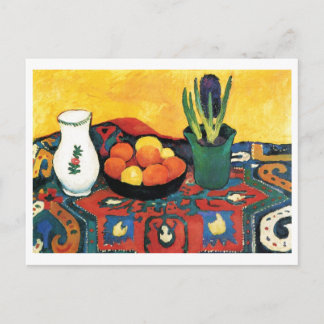 August Macke - Stilleben: Hyazinthenteppich 1910 Postcard