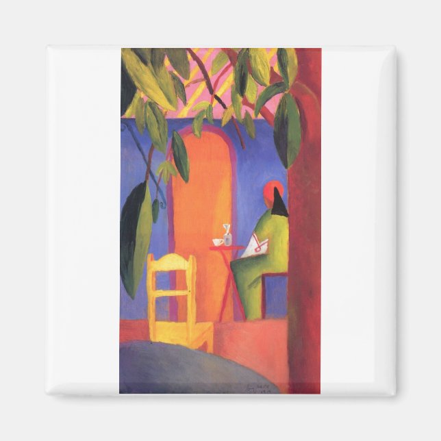 August Macke - Turkish Cafe 1914 Türkisches Café Magnet (Front)
