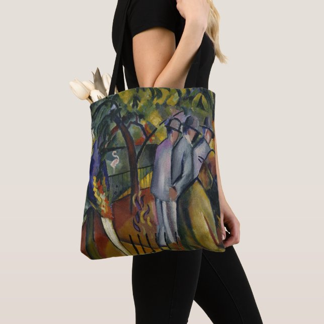 August Macke | Zoological Garden I Tote Bag (Close Up)