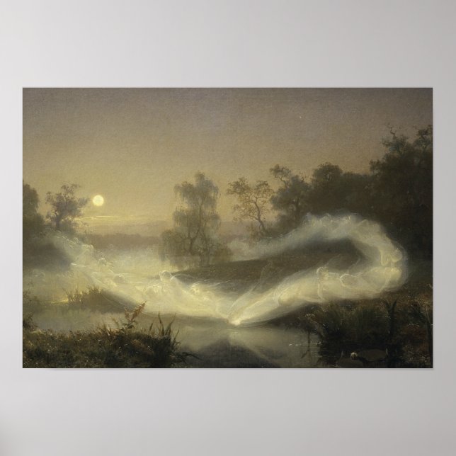August Malmstrom - Dancing Fairies Poster (Front)