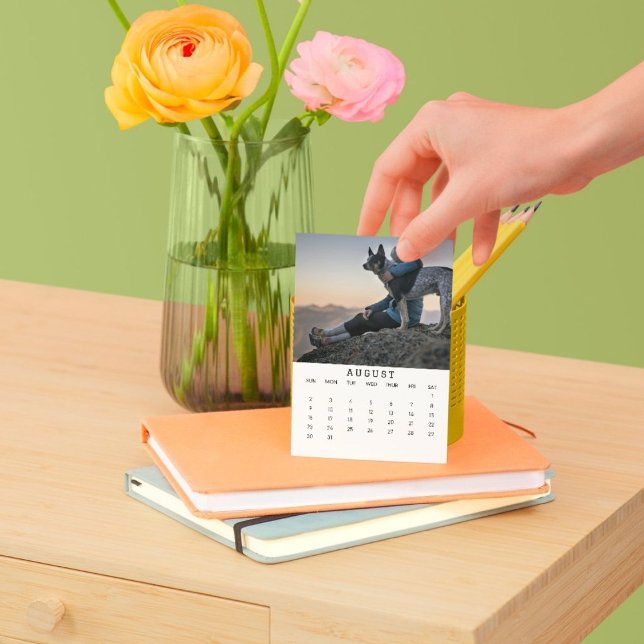 August Moments: Portrait Easel Calendar 2026 Holder (Creator Uploaded)