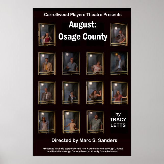 August Osage County Show Poster (Front)