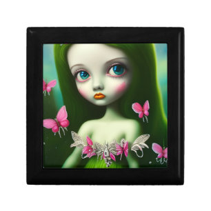 August Peridot Birthstone Butterfly Girl Gift Box