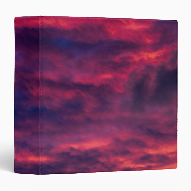 august red 3 ring binder (Front/Spine)