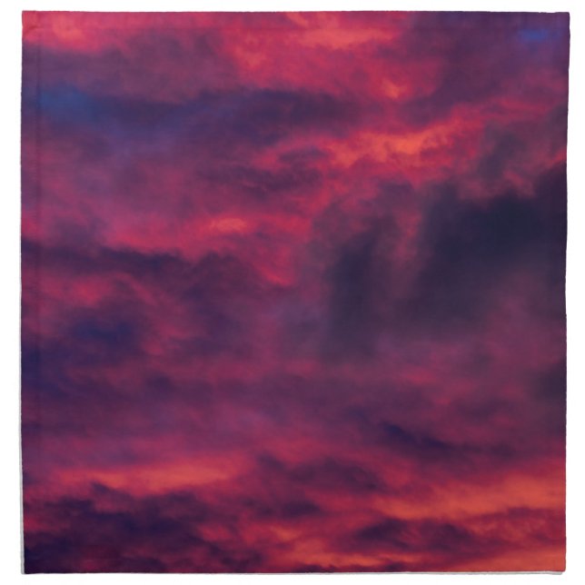 august red cloth napkin (Front)