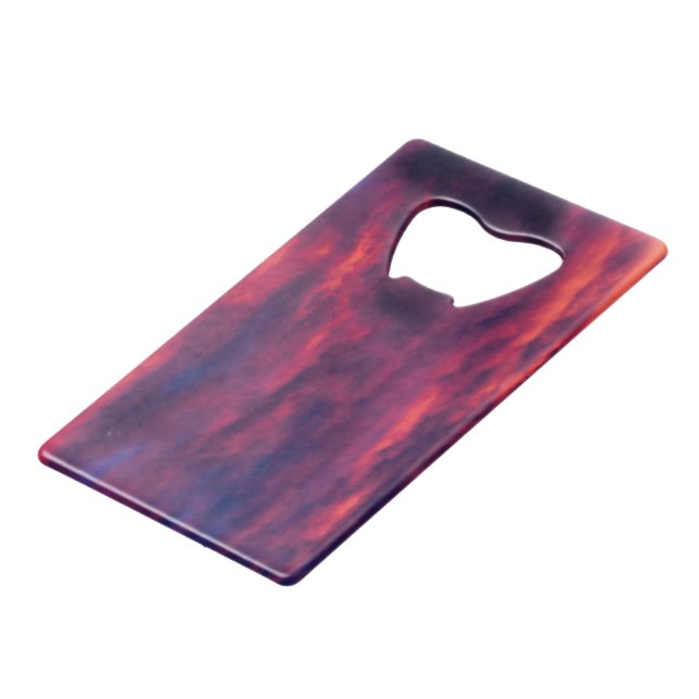 august red credit card bottle opener (Front Angled)