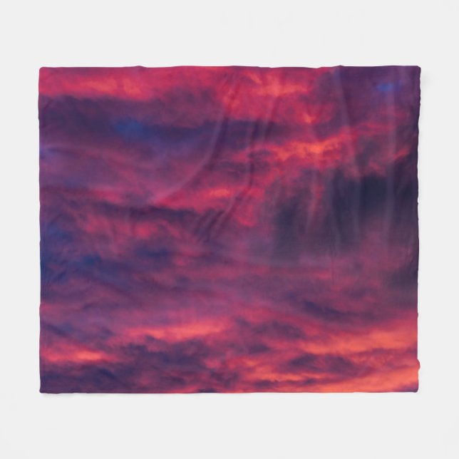 august red fleece blanket (Front (Horizontal))