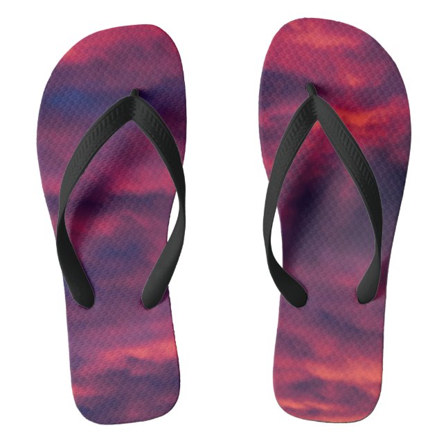 august red flip flops (Footbed)