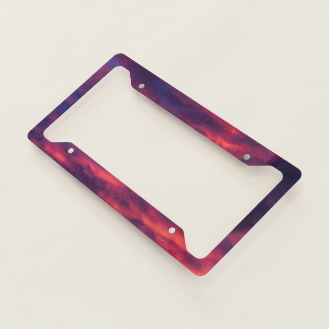 august red license plate frame (3/4)