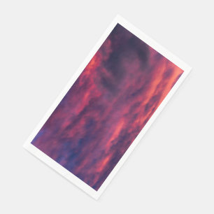 august red paper guest towels