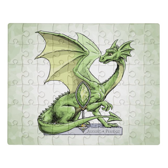 August’s Birthstone Dragon: Peridot Jigsaw Puzzle (Puzzle Horizontal)