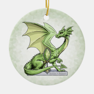 August’s Birthstone Dragon: Peridot Ornament