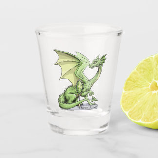 August’s Birthstone Dragon: Peridot Shot Glass