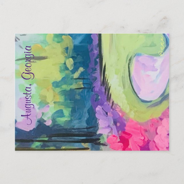 Augusta 2024 Watercolor Postcard (Front)