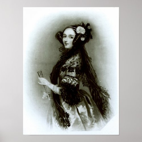Augusta Ada Byron  Countess of Lovelace Poster