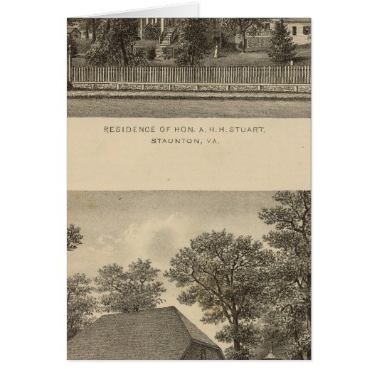 Augusta Church Stuart residence Cards (Front)