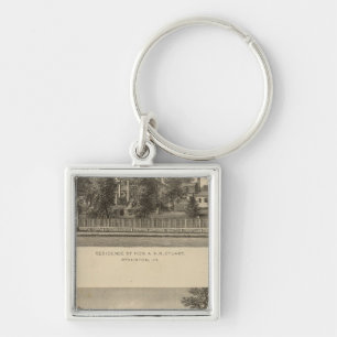 Augusta Church Stuart residence Keychain