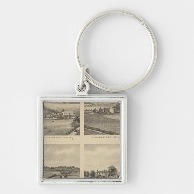 Augusta County residences Keychain (Front)