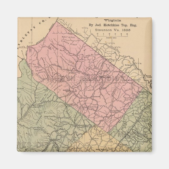 Augusta County, Virginia 2 Magnet (Front)