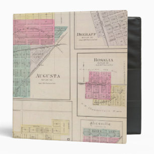 Augusta, Degraff, Ottumwa and Aliceville, Kansas 3 Ring Binder