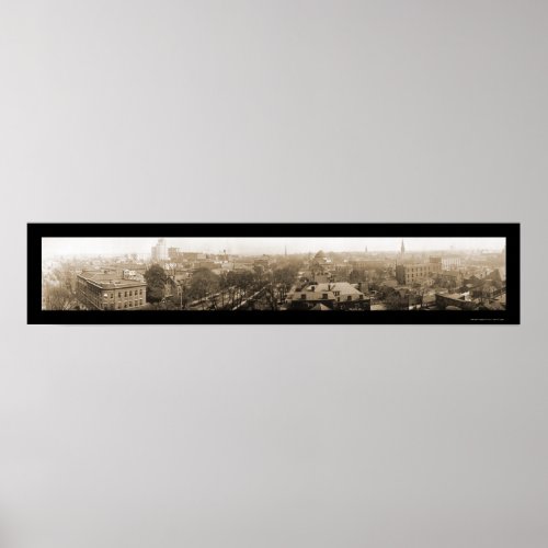 Augusta GA Skyline Photo 1918  Poster