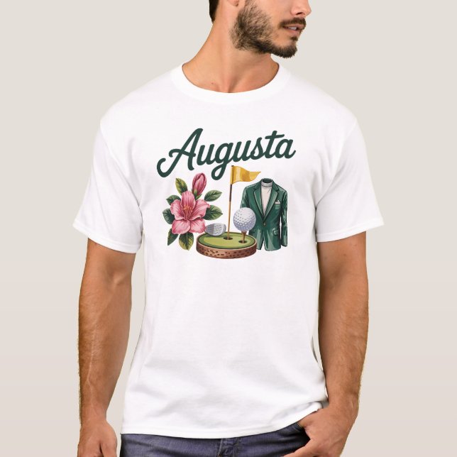 Augusta Georgia Azalea Golf Pimento Cheese Jacket T-Shirt (Front)