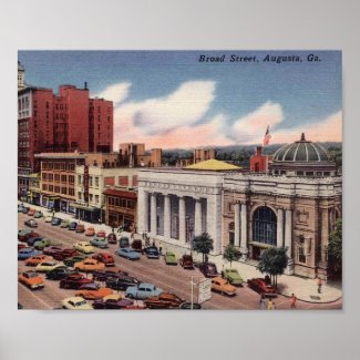 Augusta, Georgia, Broad Street, Vintage View