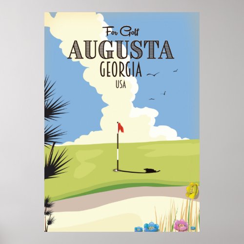 Augusta Georgia Golf Poster