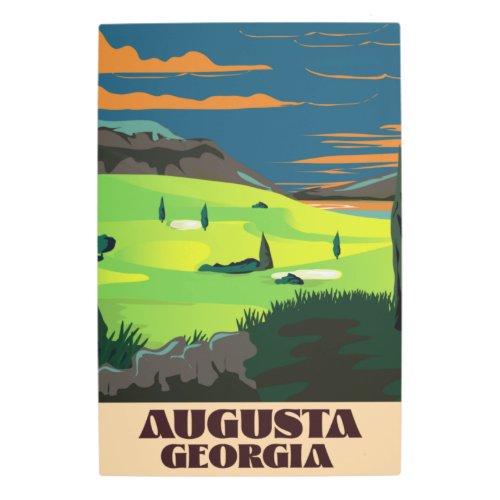 Augusta Georgia Golf poster