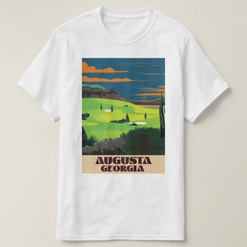 Augusta Georgia Golf poster T_Shirt