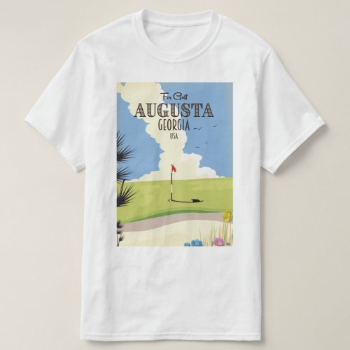 Augusta Georgia Golf Poster T_Shirt