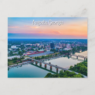 Augusta Georgia Postcard Sunset
