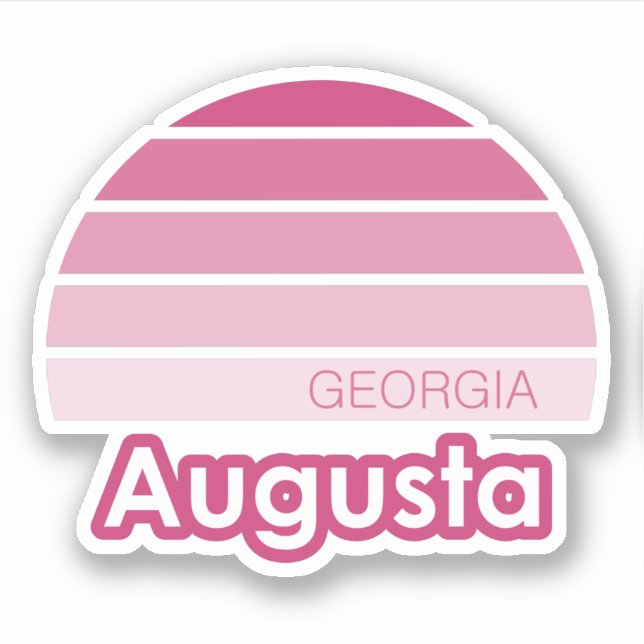 Augusta Georgia  Sticker (Front)