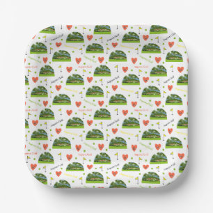 Augusta Golf 12th Hole Paper Plates