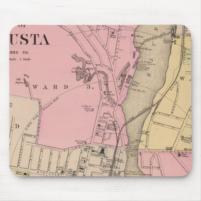 Augusta, Kennebec County Mouse Pad (Front)