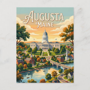 Augusta, Maine Postcard