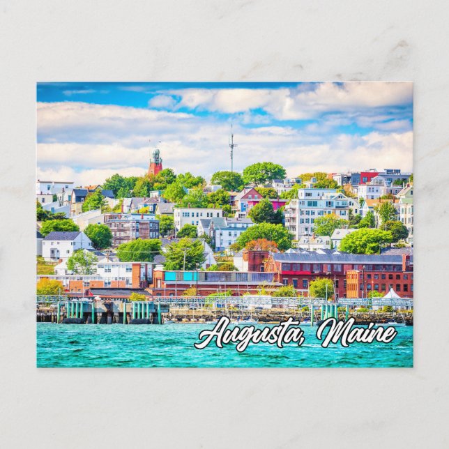Augusta, Maine, USA Postcard (Front)