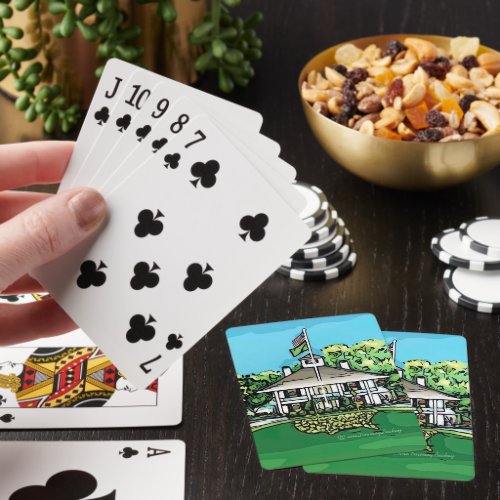 Augusta National Clubhouse  Poker Cards