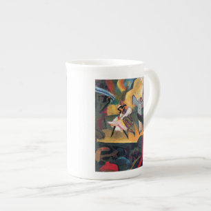 Auguste Macke - Russian Ballet Dancers on Stage Bone China Mug