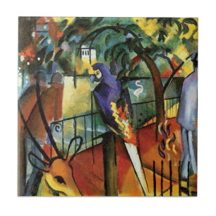 Auguste Macke - Zoological Garden Animal Lover Ceramic Tile