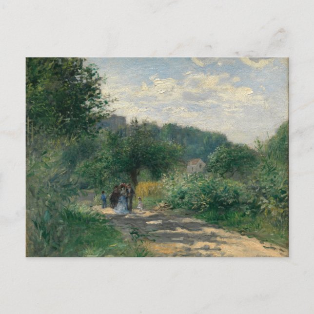 Auguste Renoir A Road in Louveciennes Postcard (Front)