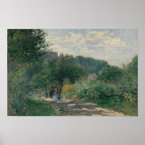 Auguste Renoir _ A Road in Louveciennes Poster