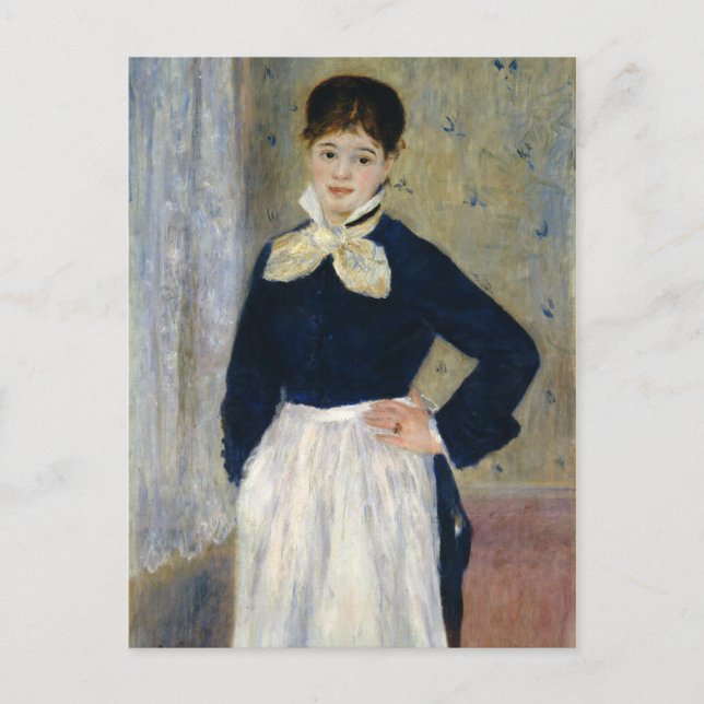 Auguste Renoir A Waitress at Duvals Restaurant Postcard (Front)