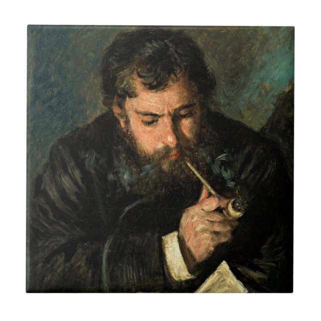 Auguste Renoir by Claude Monet Ceramic Tile (Front)